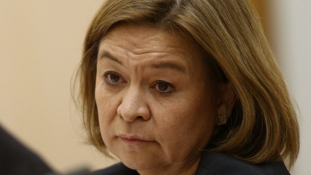 ABC Managing Director Michelle Guthrie appeared before Senate estimates at Parliament House in Canberra on Thursday 5 May 2016. Photo: Andrew Meares