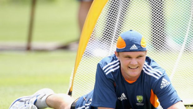 Down but not out ... left-arm fast bowler Doug Bollinger is one of two pacemen who have been added to the Australian squad before this Friday’s second Ashes Test in Adelaide, with Ryan Harris also included.