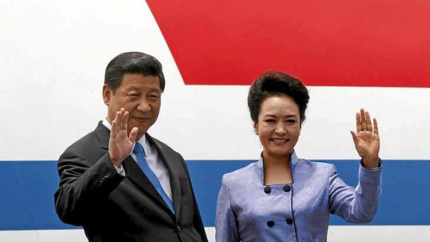 President Xi Jinping and his wife Peng Liyuan in Mexico this week ahead of their US visit.