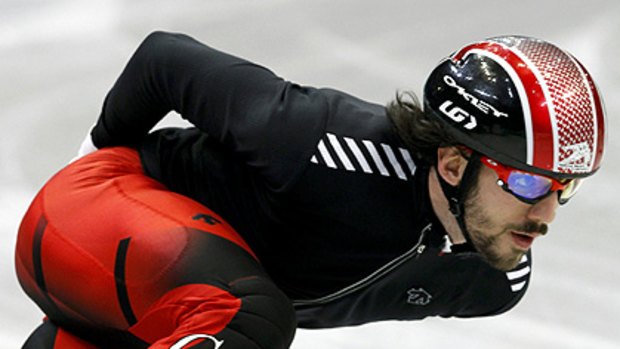 Canadian gold medal hope Charles Hamelin.