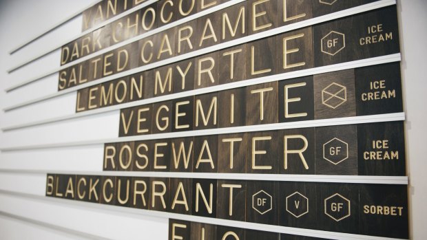 Frugii Dessert Laboratory in Braddon put Vegemite ice cream on the menu for Australia Day.