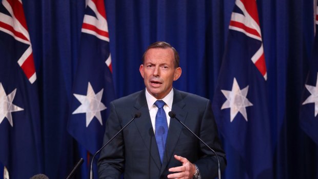 Prime Minister Tony Abbott delivers the national security statement.