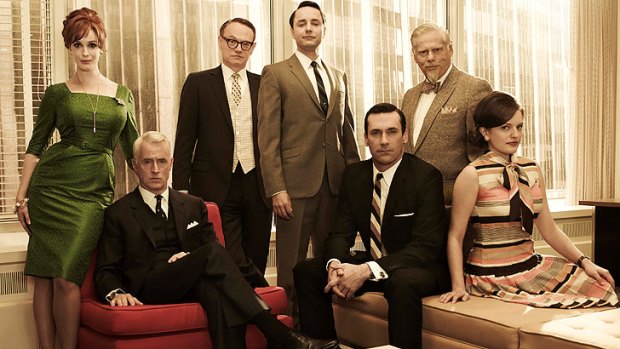 The cast of <i>Mad Men</i>, which led with 17 nominations.