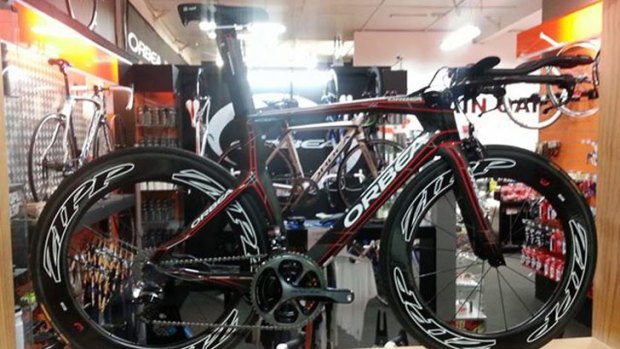 The stolen Orbea bicycle, worth $16,000. Photo: Supplied.