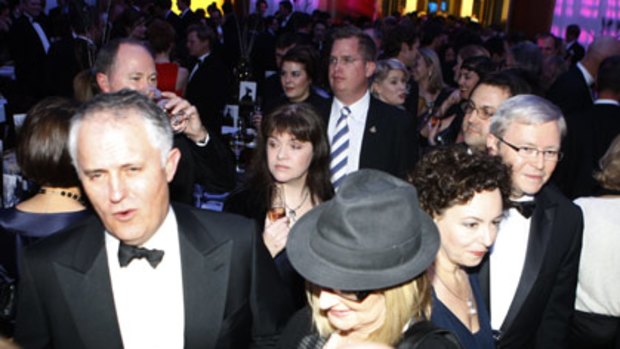 Malcolm Turnbull at Mid Winter Ball at Parliament House on Wednesday.