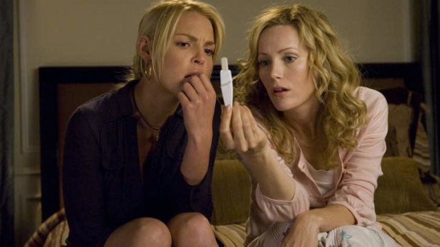 Modern times... Unplanned pregnacy is popular comedic fodder for films aimed at men and women alike, such as in rom-com <i>Knocked Up</i>.
