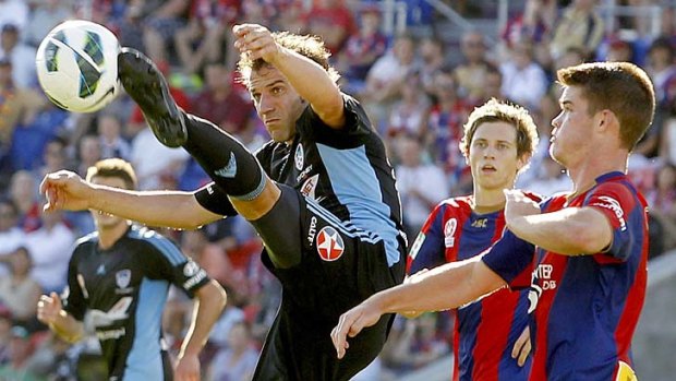 Alessandro del Piero in action against the Newcastle Jets.