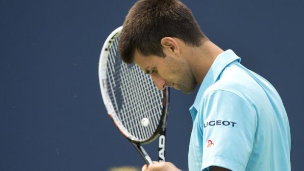 Early exit: Serbia's Novak Djokovic.