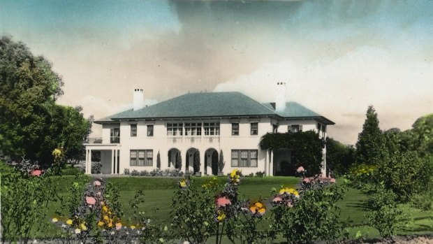 Gentler times: The Lodge as featured on a postcard in 1928.