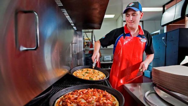 Domino's has put on extra staff to help feed hungry royal watchers.