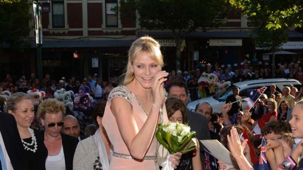 Princess Charlene of Monaco entrances Bendigo last night.