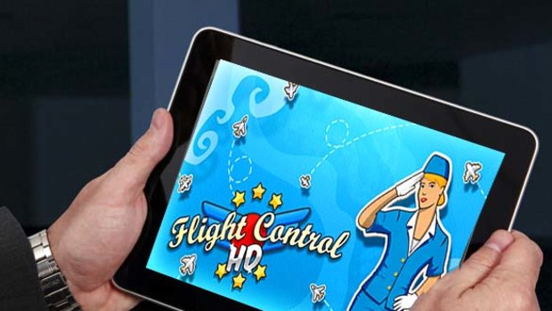 Flight Control on an iPad ... but will this game be included in Jetstar's offerings?