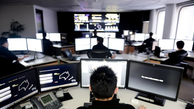 On the prowl: Symantec's Sydney Security Operations Centre.