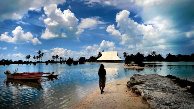 Rising sea levels have already forced the relocation of some villagers in the Kiribati Islands.