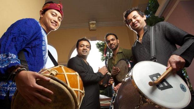 Hit it &#8230; percussionists from Gajanan Music School will perform at Parramasala, with 50,000 people expected to attend.