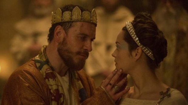 Michael Fassbender and Marion Cotillard in <i>Macbeth</i>.