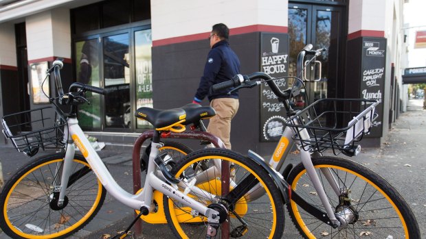 Richmond residents say the yellow bikes are clogging footpaths and bike racks.