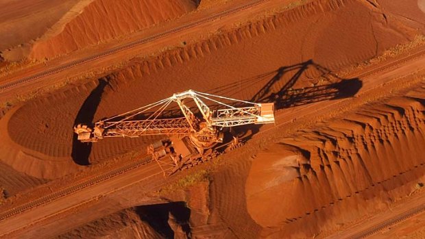 BHP Billiton's iron ore loading facility in Port Hedland.