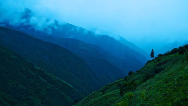 Morning in the Andean Mountains, Vilcabamba, Ecuador.