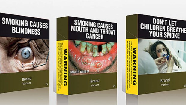 Cigarette packaging is deliberately unappealing.