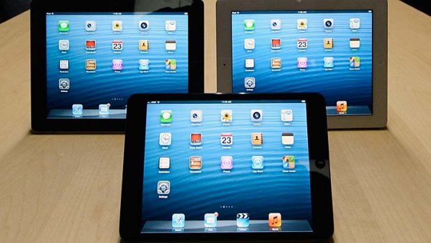 Due for an update: Apple's iPad (rear) and iPad mini.