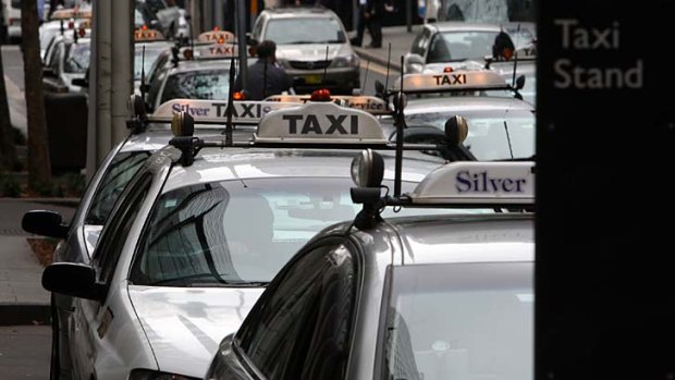 Hardly cruising ... Sydney taxi drivers make an average income of $10.90 an hour.