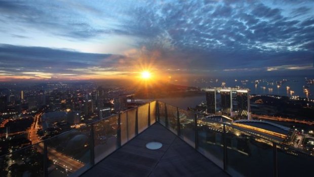 Rooftop bar 1-Altitude offers unparalleled views of the city... but it'll cost you.