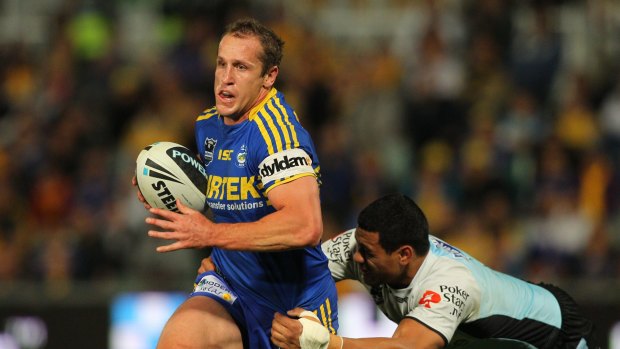 Home sweet home: Jeff Robson will pull on the blue and gold on Friday night.