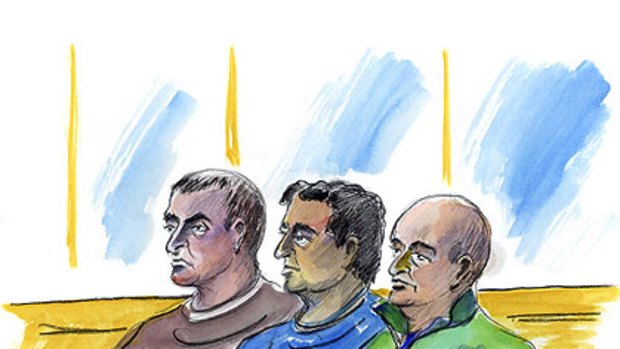 Ecstasy charges ... Pasquale Barbaro, Pasquale Sergi and Francesco Madafferi, who is at the centre of  a visa donations inquiry.