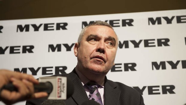 Myer chief executive Bernie Brookes is staying with the retailer.