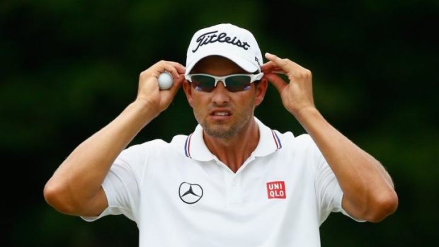 On top of the world: Adam Scott has overtaken Tiger Woods at the top of the world golf rankings.