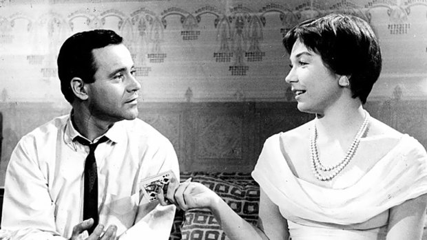Jack Lemmon and Shirley MacLaine in The Apartment.