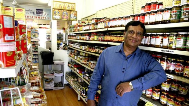 Sunil in his Spice Centre in Thornleigh.