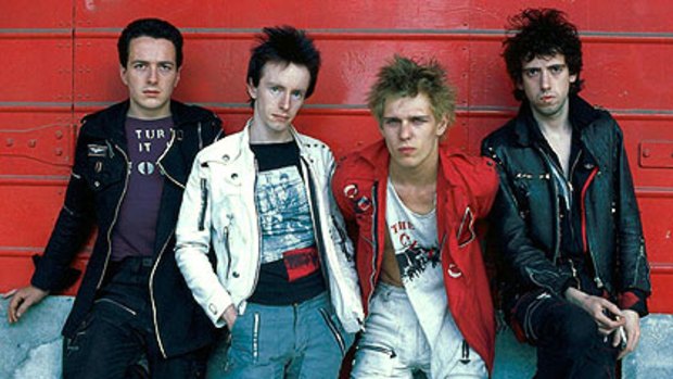 The Clash ... from left, Joe Strummer, Topper Headon, Paul Simonon and Mick Jones.