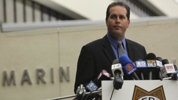 Marin County Lieutenant and Deputy Coroner Keith Boyd speaks during a news conference on the death of Oscar-winning actor Robin Williams in San Rafael, California.