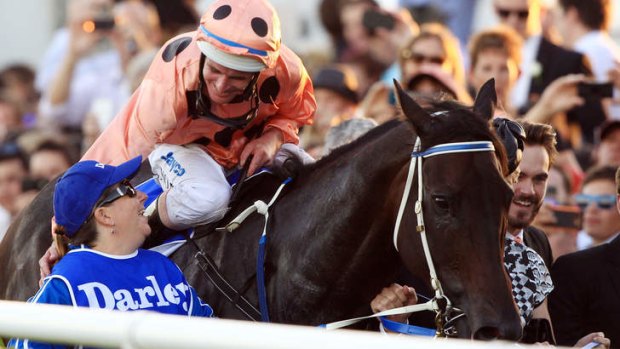 Exhibition of speed and class: Black Caviar.