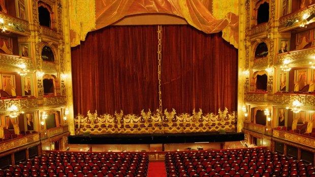Sumptuous: The interior of Teatro Colon Opera House.