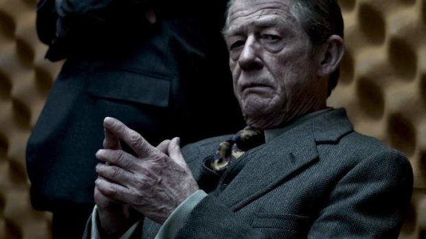 John Hurt as Control in <i>Tinker Tailor Soldier Spy</i>.