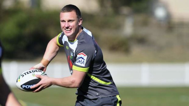 Re-signed ... Jack Wighton will stay with the Canberra Raiders  until the end of 2016.