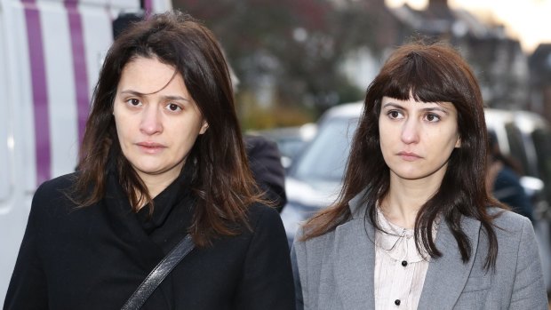 Sisters Francesca (right) and Elisabetta Grillo, Lawson's two former assistants,  who were cleared of defrauding her and her former husband Charles Saatchi. 