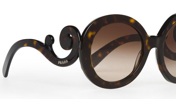 On trend ... Prada's Minimal Baroque sunglasses have proved a hit.