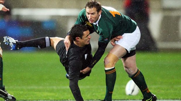 Rugby ... The shoulder charge has never been acceptable in the 15-man game, something South African playmaker Butch James found out again this year when he was banned for four weeks.
