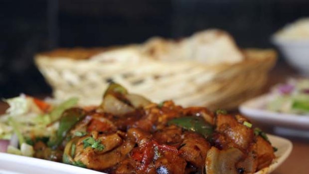 Chicken jalfrezi ... rich and tender with fall apart chicken.