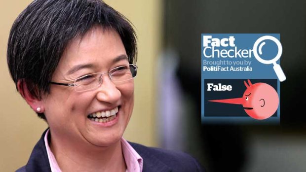 Finance Minister Penny Wong's claim of a $70 billion Coaliton black hole is false.