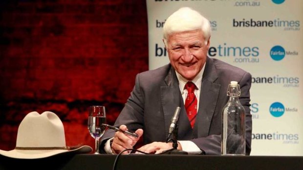 Bob Katter (KAP) at the Balance of Power forum in Brisbane during the election campaign.