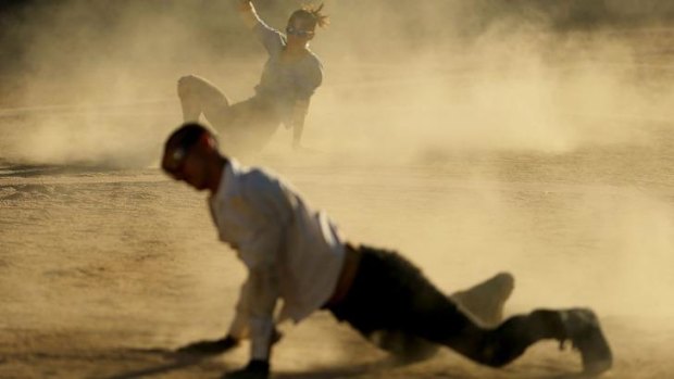 James Vu Anh Pham (foreground) and Tara Jade Samaya rehearse <i>Depth Of Field</i>.