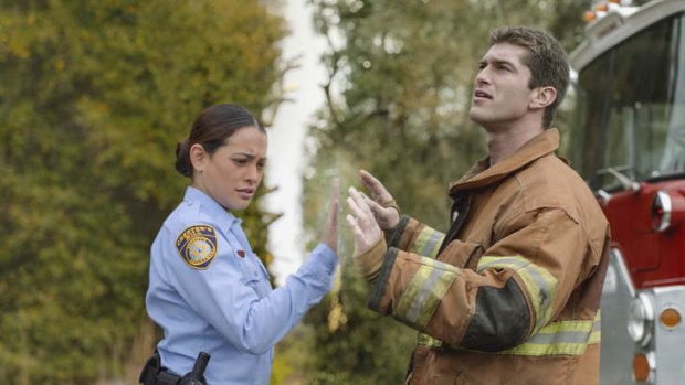 Something has come between Natalie Martinez (Linda) Josh Carter (Rusty) in <i>Under The Dome</i>