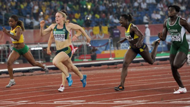 Sally Pearson on her way to victory.