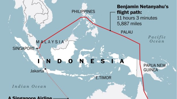 Benjamin Netanyahu's detour to Australia. 