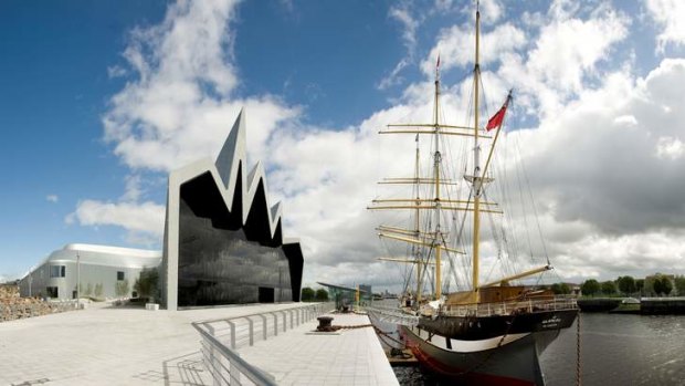 Riverside museum and tall ship.